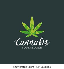 Cannabis-Logo-Vektorillustration