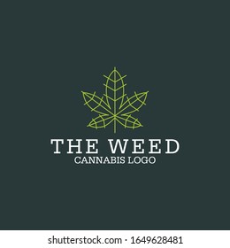Cannabis Logo Vector Image Stock