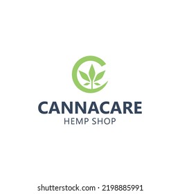 Cannabis Logo Vector Simple Modern