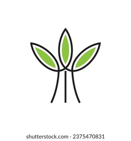 Cannabis logo vector and symbol