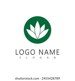 Diseño de símbolo de Plantilla de Vector con logotipo de cannabis