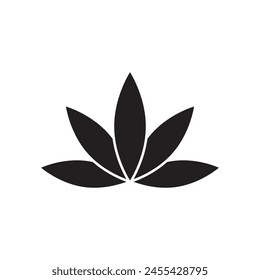 Diseño de símbolo de Plantilla de Vector con logotipo de cannabis