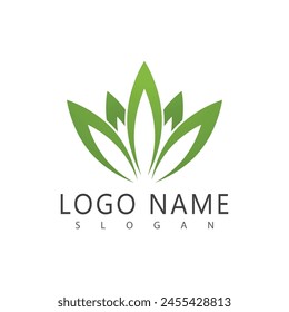 Diseño de símbolo de Plantilla de Vector con logotipo de cannabis