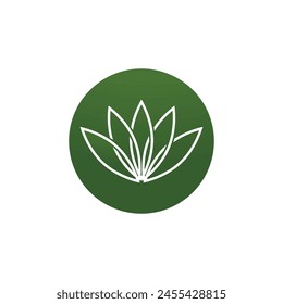 Cannabis logo vector template symbol design