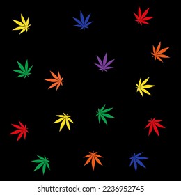 cannabis logo wallpaper, vector template