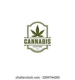 cannabis logo in white background
