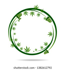 Cannabis marijuana design graphics vector