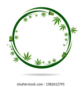 Cannabis marijuana design graphics vector