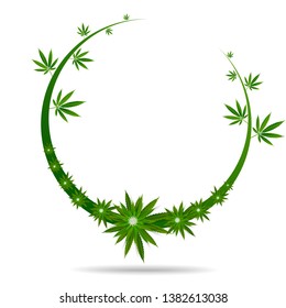 Cannabis marijuana design graphics vector