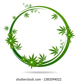 Cannabis marijuana design graphics vector