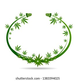 Cannabis marijuana design graphics vector