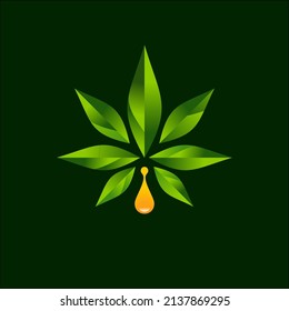 Cannabis Marijuana Hemp Leaf Farm Cultivation Stock Vector (Royalty ...