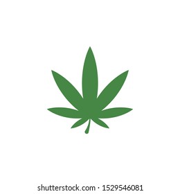 Cannabis Marijuana Hemp Leaf Logo Symbol Stock Vector (Royalty Free ...