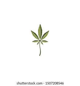 Cannabis Marijuana Hemp Pot Leaf Logo Vector for CBD Cannabidiol Cannabis Hemp Marijuana Medical Pharmaceutical Industry