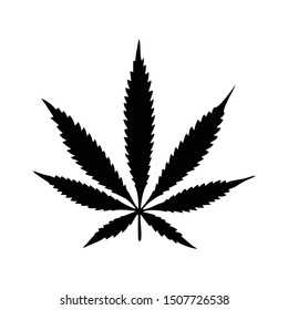 Cannabis marijuana icon vector image