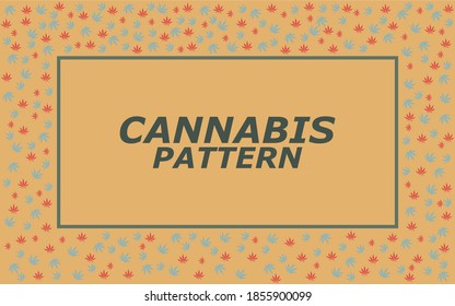 cannabis marijuana leaf background frame design