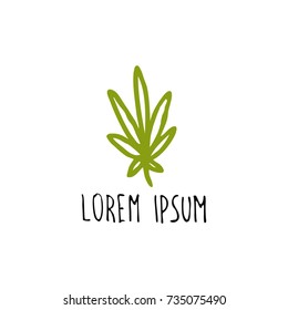 cannabis (marijuana leaf) doodle icon
