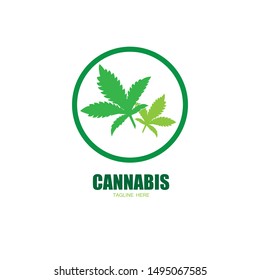 cannabis marijuana leaf icon vector illustration