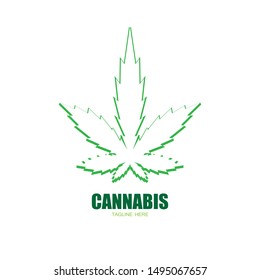 cannabis marijuana leaf icon vector illustration