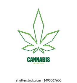 cannabis marijuana leaf icon vector illustration