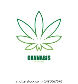 cannabis marijuana leaf icon vector illustration