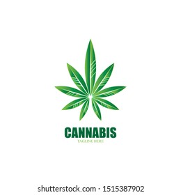 cannabis marijuana leaf icon vector illustration