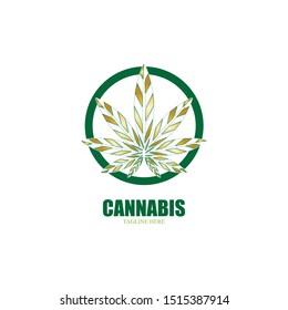 cannabis marijuana leaf icon vector illustration