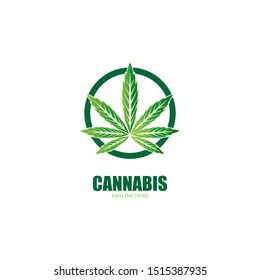 cannabis marijuana leaf icon vector illustration