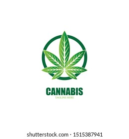 cannabis marijuana leaf icon vector illustration