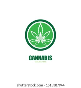 cannabis marijuana leaf icon vector illustration