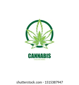cannabis marijuana leaf icon vector illustration