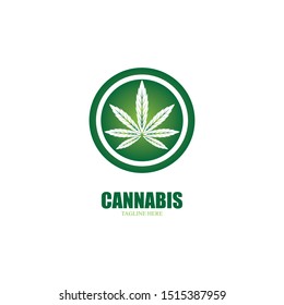cannabis marijuana leaf icon vector illustration