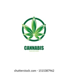 cannabis marijuana leaf icon vector illustration