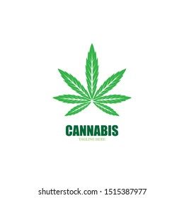 cannabis marijuana leaf icon vector illustration