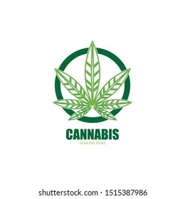 cannabis marijuana leaf icon vector illustration