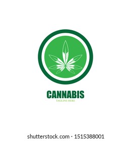 cannabis marijuana leaf icon vector illustration