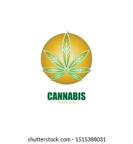 cannabis marijuana leaf icon vector illustration