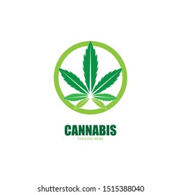 cannabis marijuana leaf icon vector illustration