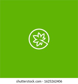 cannabis marijuana leaf icon vector medical emblem