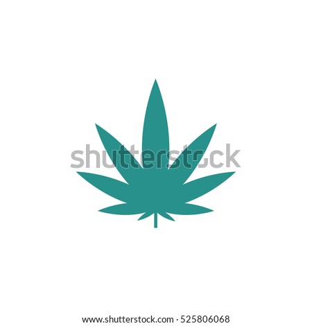 cannabis (marijuana leaf) icon. vector illustration