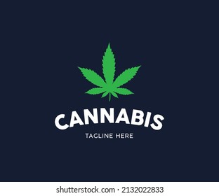 Cannabis Marijuana leaf logo design in vector format Stock Vector Image Art	