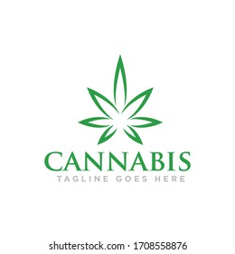 Cannabis or Marijuana Logo Design Vector