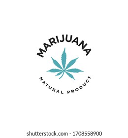 Cannabis or Marijuana Logo Design Vector