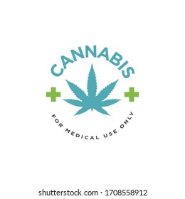Cannabis or Marijuana Logo Design Vector
