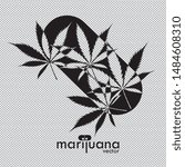 Cannabis or Marijuana logo, marijuana leaf vector image. Medicine Cannabis Weed, Smoking, Smoker Weed , Clipart Vector Cricut Cut Cutting File