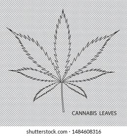 Cannabis or Marijuana logo, marijuana leaf vector image. Medicine Cannabis Weed, Smoking, Smoker Weed , Clipart Vector Cricut Cut Cutting File