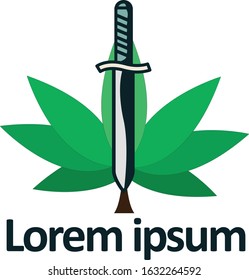 Cannabis Marijuana Logo Vector Design