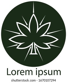 Cannabis Marijuana Logo Vector Design