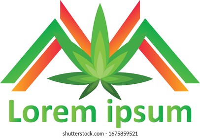 Cannabis Marijuana Logo Vector Design