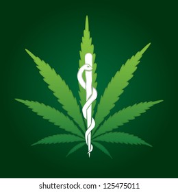 Cannabis, Marijuana On Medical Prescription - Illustration